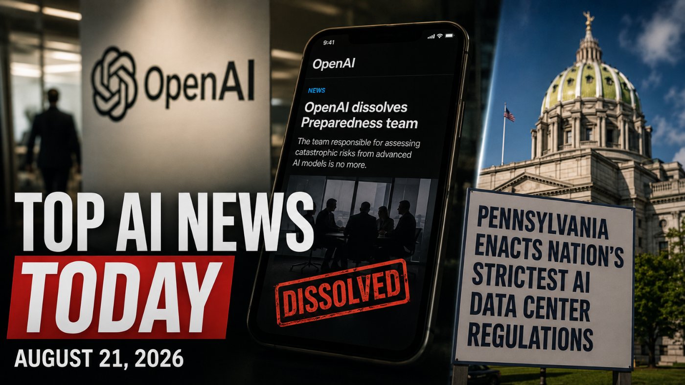 Top AI News Today: August 21, 2026