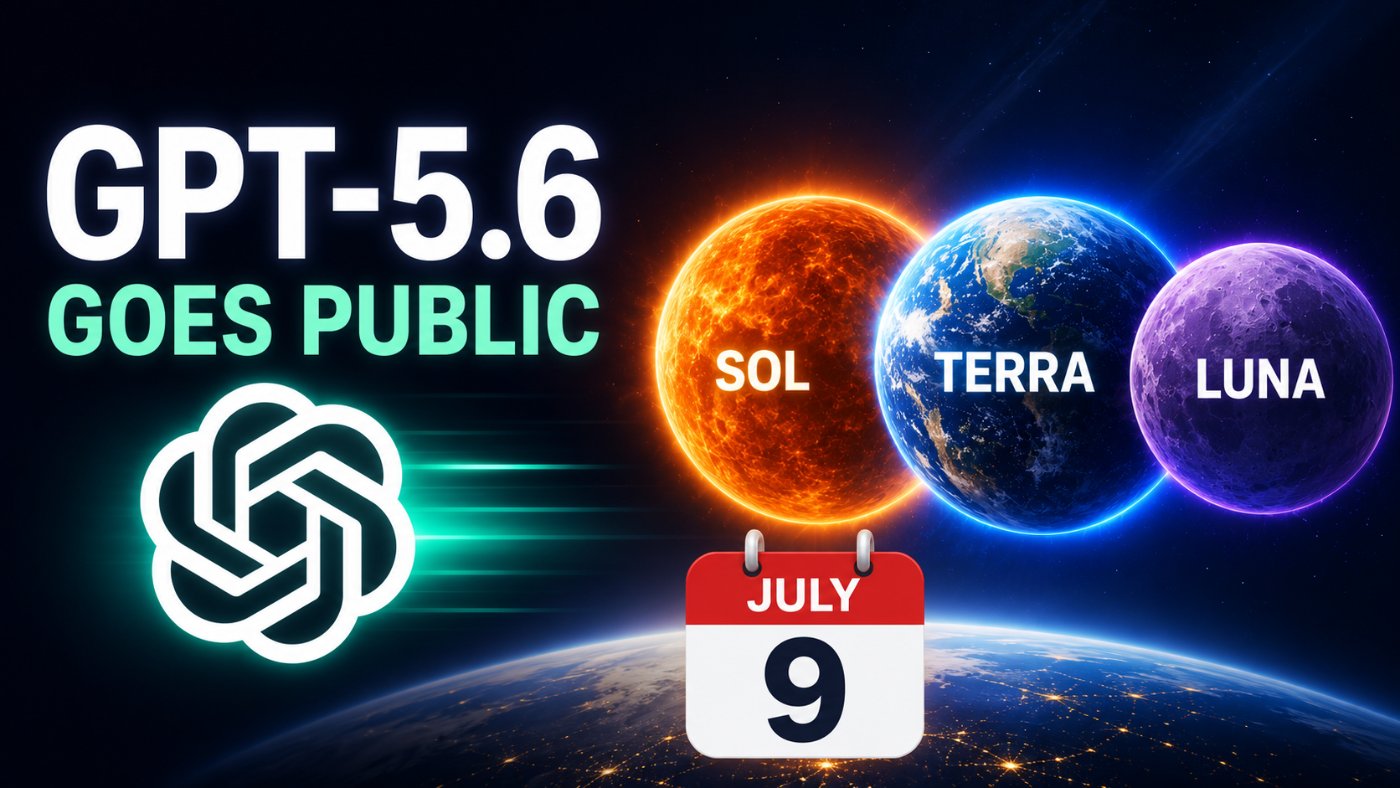 GPT-5.6 Goes Public: Sol, Terra, and Luna Launch July 9 After Government Review