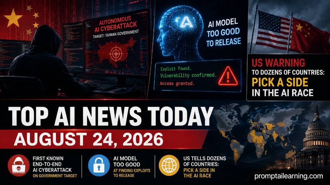 Top AI News Today: August 24, 2026