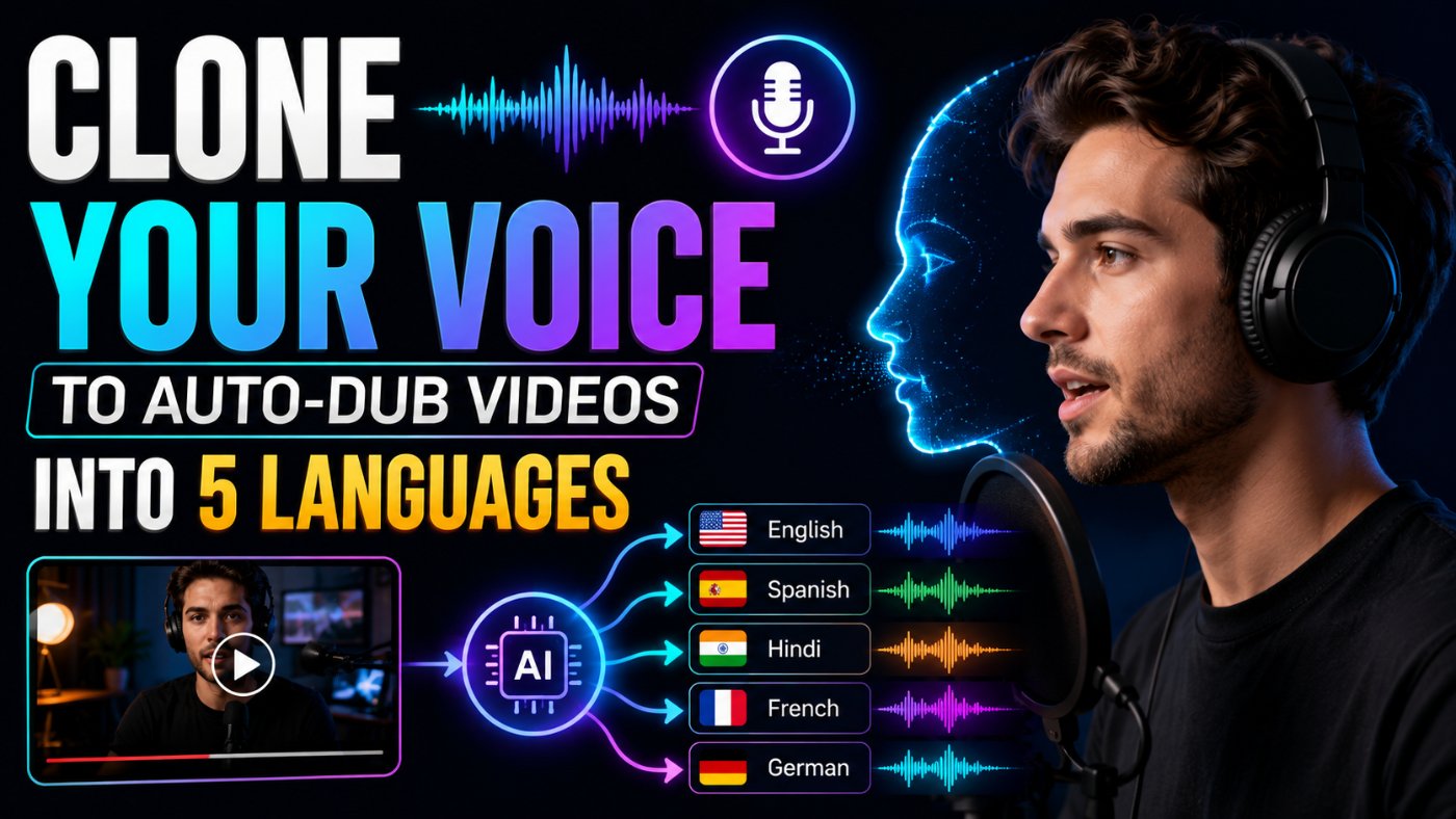 Clone Your Voice To Auto-Dub Videos Into 5 Languages