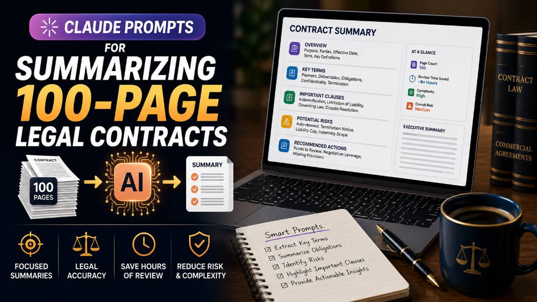 Claude Prompts for Summarizing 100-Page Legal Contracts
