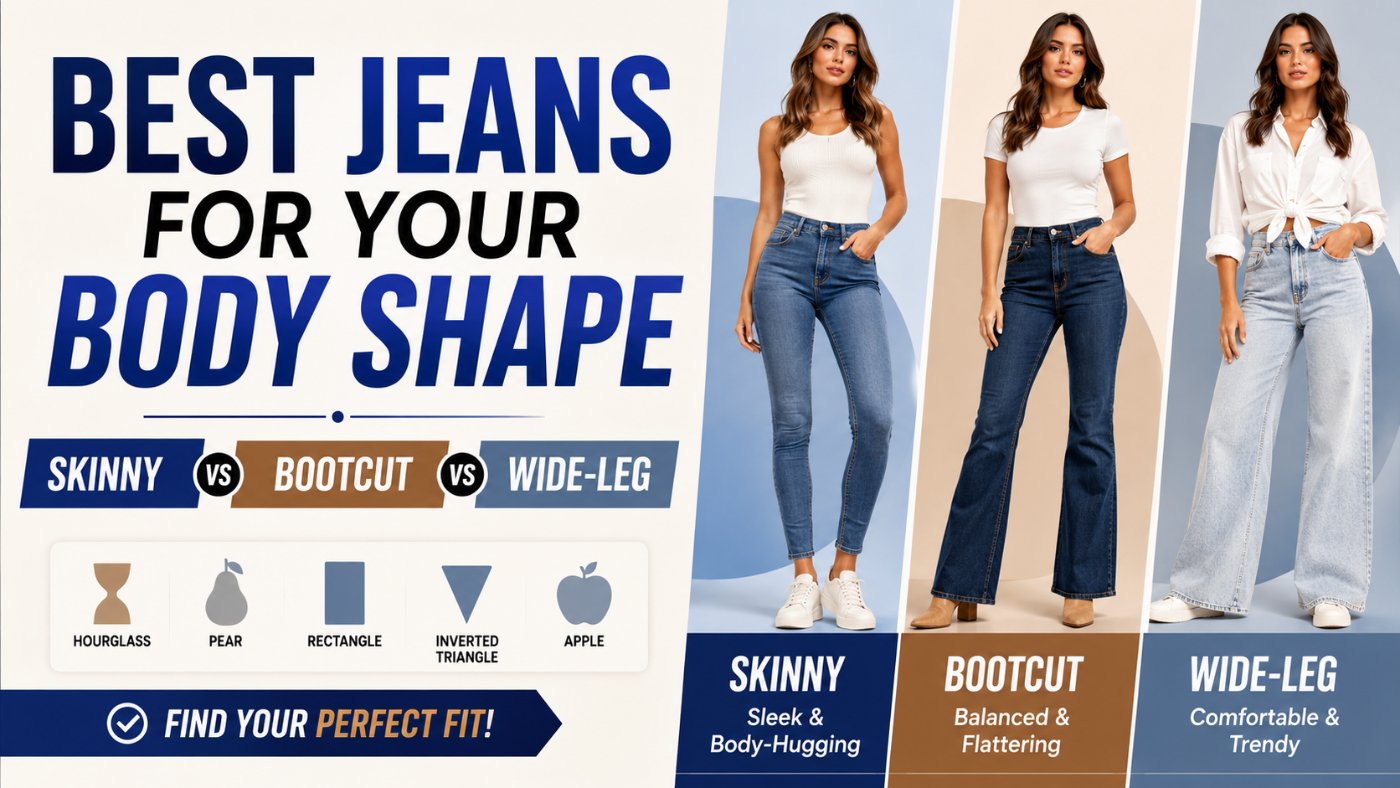 Best Jeans for Your Body Shape: Skinny, Bootcut, or Wide-Leg?