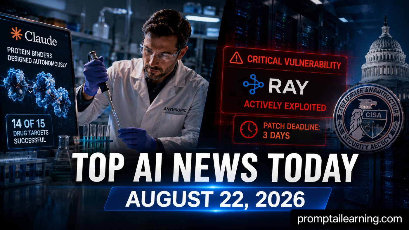 Top AI News Today: August 22, 2026