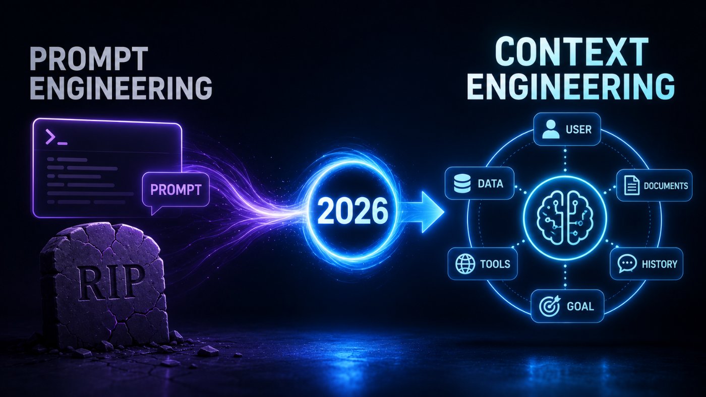 Prompt Engineering Isn't Dead, It Got Absorbed: Inside 2026's Shift to Context Engineering