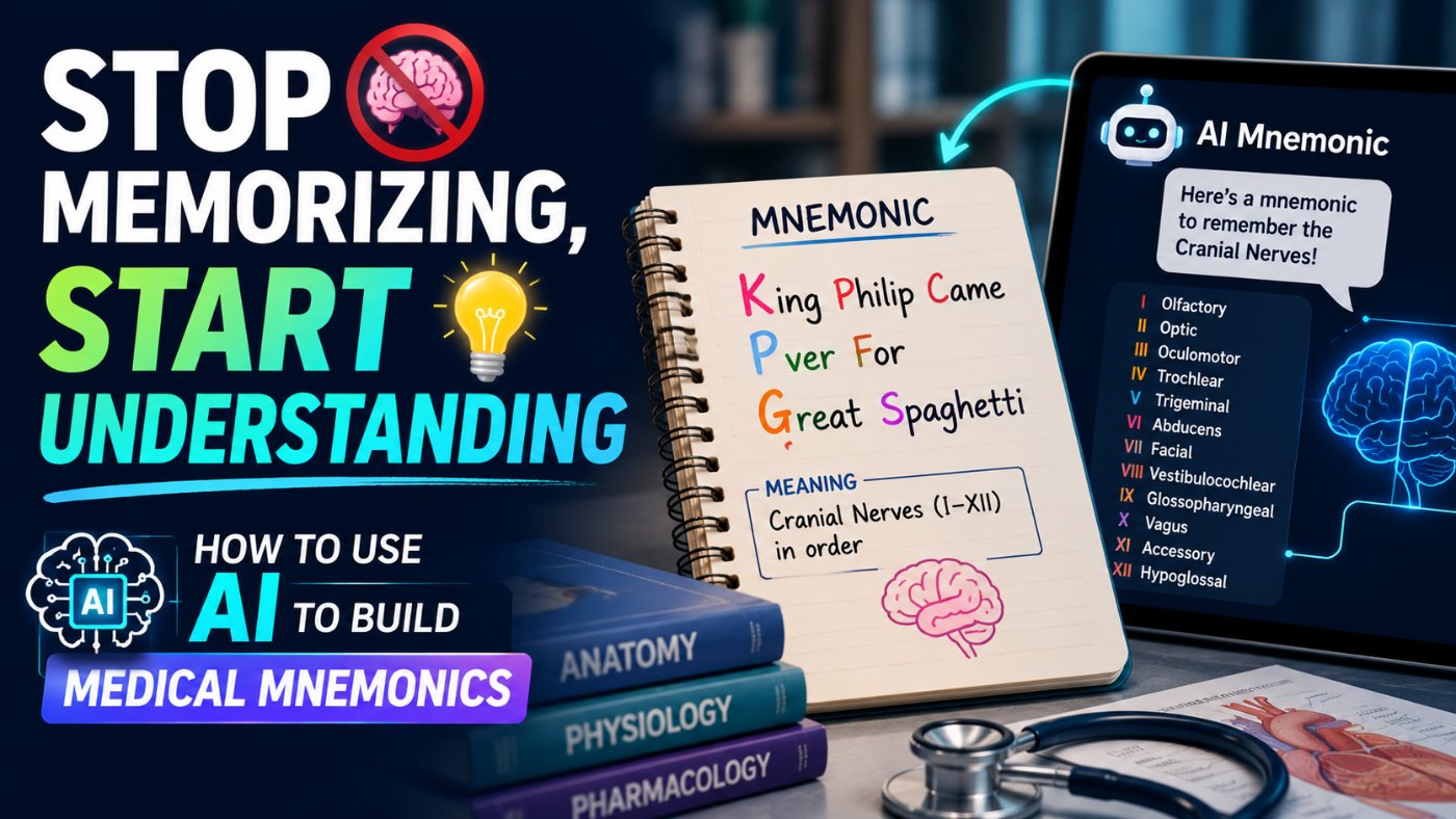 Stop Memorizing, Start Understanding: How to Use AI to Build Medical Mnemonics