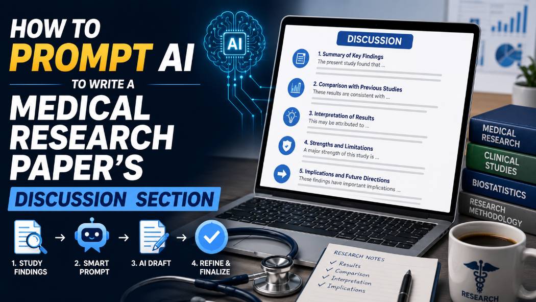 How to Prompt AI to Write a Medical Research Paper's Discussion Section