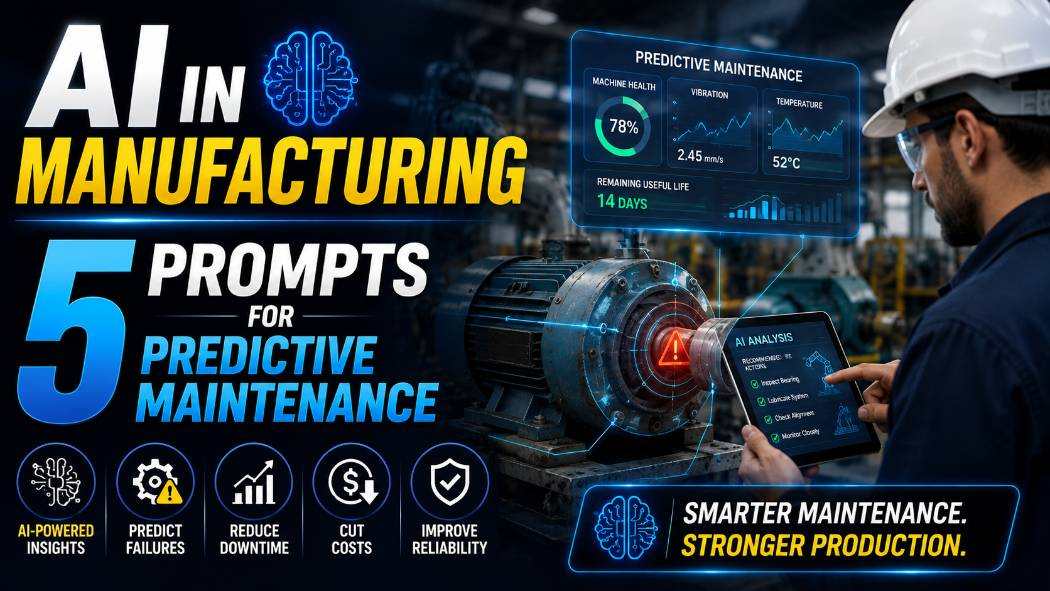 AI In Manufacturing: 5 Prompts For Predictive Maintenance