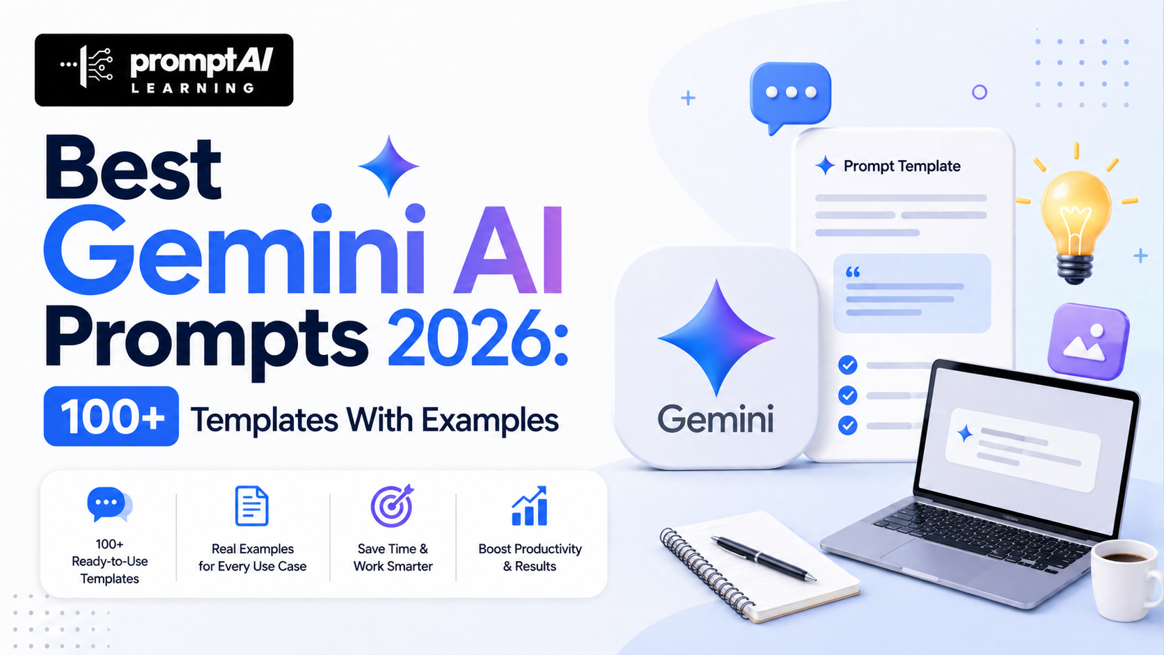 Best Gemini AI Prompts 2026: 100+ Templates With Examples